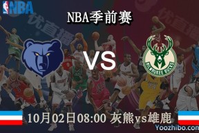 10月02日 NBA季前赛 灰熊vs雄鹿直播前瞻分析